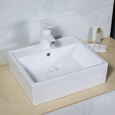 Фарфор над раковиной установленной Countertop Bathroom 400mm широко Handcraft