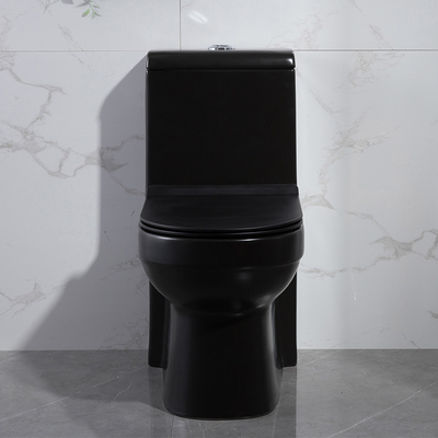 Вытянутый круг Gpf Cupc туалета 1,6 Matt черный двойной полный цельный керамический