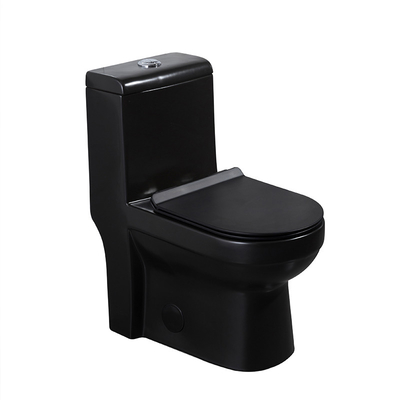 Черные цельные вытянутые туалеты 1,6 системы туалета двигателя сифона Gpf топя
