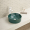 Запятнайте встречный верхний таз руки мытья раковины Bathroom Царапина-устойчивый голубой круглый