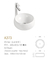 Изделий раковины Bathroom сбережений космоса таз керамических встречных верхних санитарных белый или черный мытья