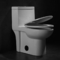 Туалет Cosette американского стандарта двойной полный вытянутый цельный в белизне Gpf 1,28
